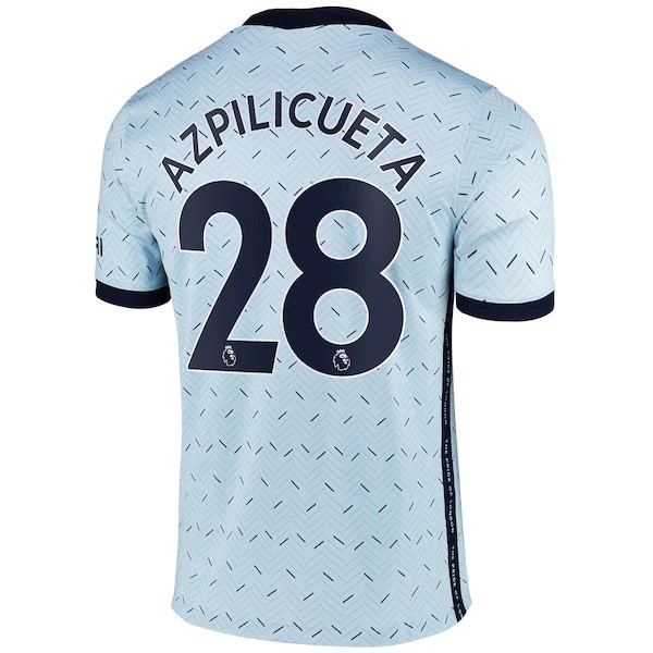 Camiseta Chelsea NO.28 Azpilicueta Segunda Equipación 2020-2021 Azul